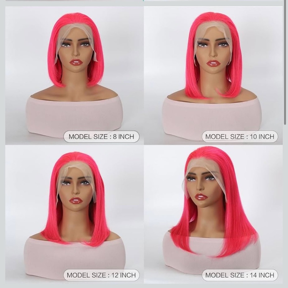 & Other Stories Neon Pink Women's Wig